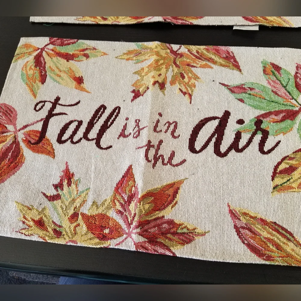 New Handcrafted Fall is in the Air Tablemats, set of 2